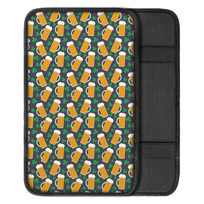 Clover And Beer St. Patrick's Day Print Car Center Console Cover