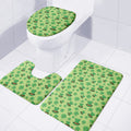 Clover And Hat St. Patrick's Day Print 3 Piece Bath Mat Set