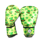 Clover And Hat St. Patrick's Day Print Boxing Gloves
