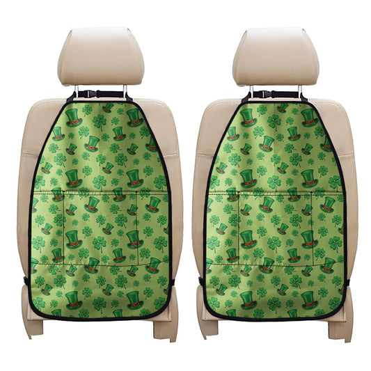 Clover And Hat St. Patrick's Day Print Car Seat Organizers