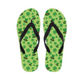 Clover And Hat St. Patrick's Day Print Flip Flops