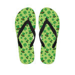 Clover And Hat St. Patrick's Day Print Flip Flops