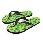 Clover And Hat St. Patrick's Day Print Flip Flops