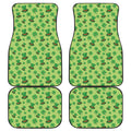 Clover And Hat St. Patrick's Day Print Front and Back Car Floor Mats