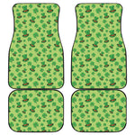 Clover And Hat St. Patrick's Day Print Front and Back Car Floor Mats