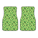 Clover And Hat St. Patrick's Day Print Front Car Floor Mats