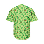 Clover And Hat St. Patrick's Day Print Men's Baseball Jersey