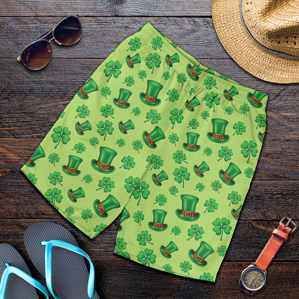Clover And Hat St. Patrick's Day Print Men's Shorts