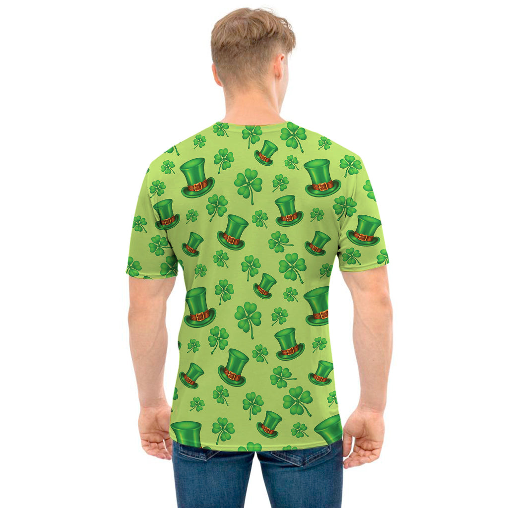 Clover And Hat St. Patrick's Day Print Men's T-Shirt
