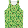 Clover And Hat St. Patrick's Day Print Men's Tank Top