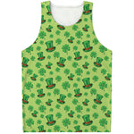 Clover And Hat St. Patrick's Day Print Men's Tank Top