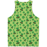 Clover And Hat St. Patrick's Day Print Men's Tank Top