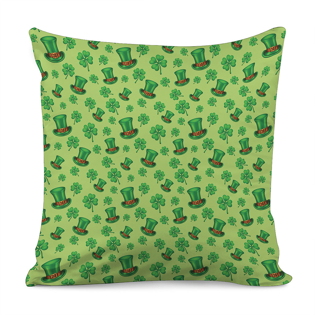 Clover And Hat St. Patrick's Day Print Pillow Cover