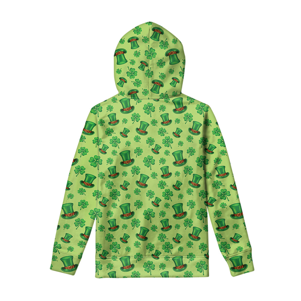 Clover And Hat St. Patrick's Day Print Pullover Hoodie