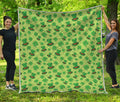 Clover And Hat St. Patrick's Day Print Quilt