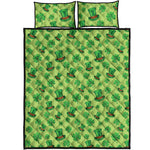 Clover And Hat St. Patrick's Day Print Quilt Bed Set