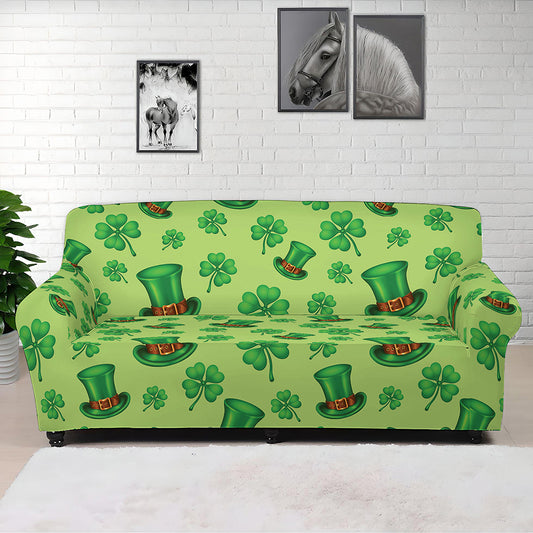 Clover And Hat St. Patrick's Day Print Sofa Cover