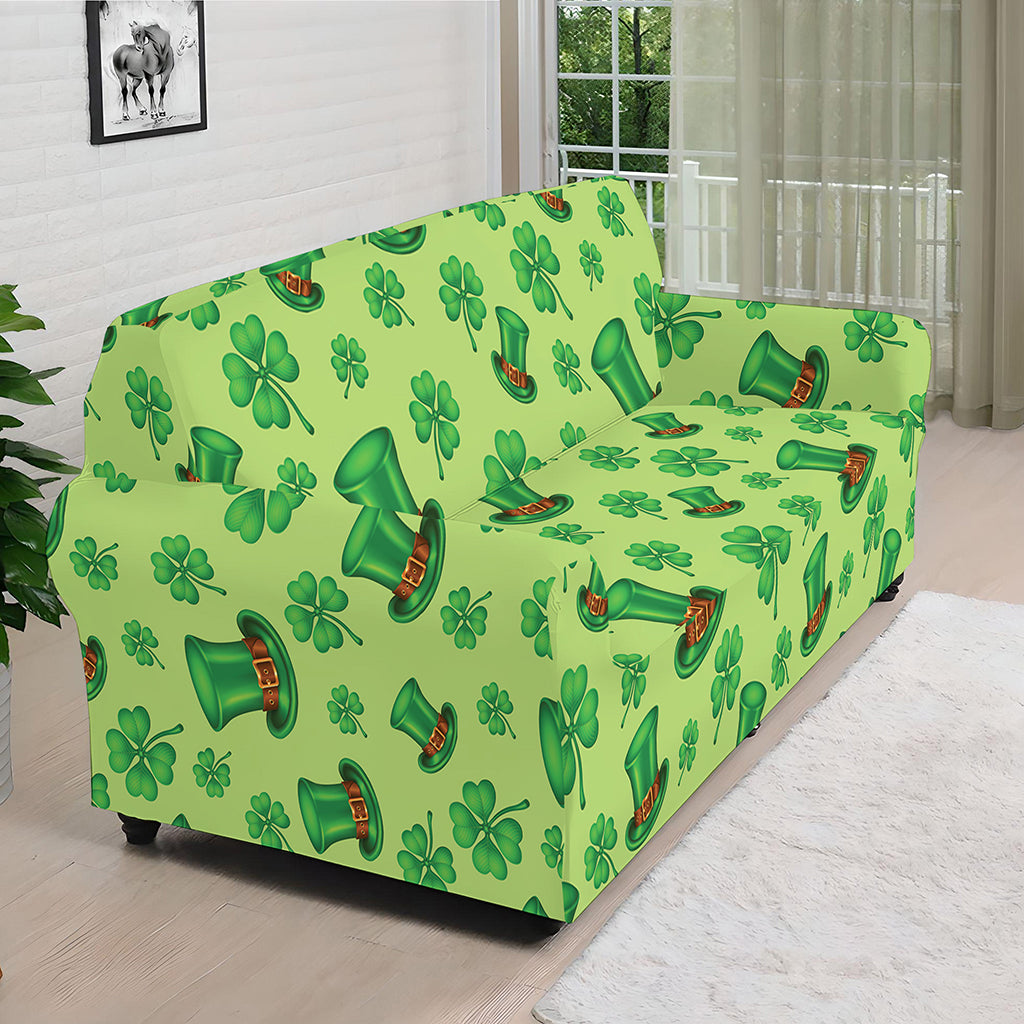 Clover And Hat St. Patrick's Day Print Sofa Cover