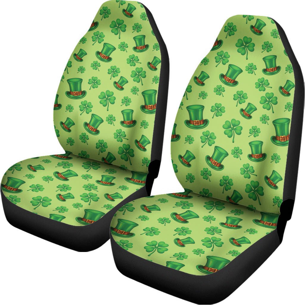 Clover And Hat St. Patrick's Day Print Universal Fit Car Seat Covers