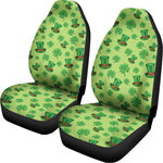 Clover And Hat St. Patrick's Day Print Universal Fit Car Seat Covers