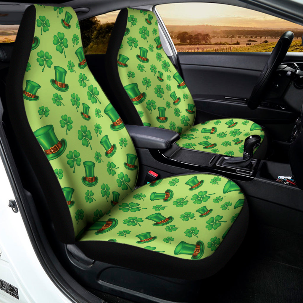 Clover And Hat St. Patrick's Day Print Universal Fit Car Seat Covers