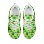 Clover And Hat St. Patrick's Day Print White Sneakers