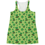 Clover And Hat St. Patrick's Day Print Women's Racerback Tank Top