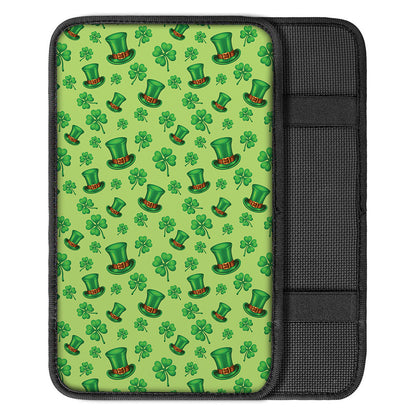 Clover And Hat St. Patrick's Day Print Car Center Console Cover