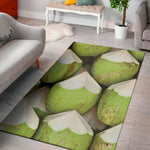 Coconut 3D Print Area Rug