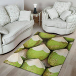 Coconut 3D Print Area Rug