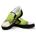 Coconut 3D Print Black Slip On Sneakers