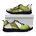 Coconut 3D Print Black Running Shoes