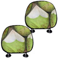 Coconut 3D Print Car Headrest Covers