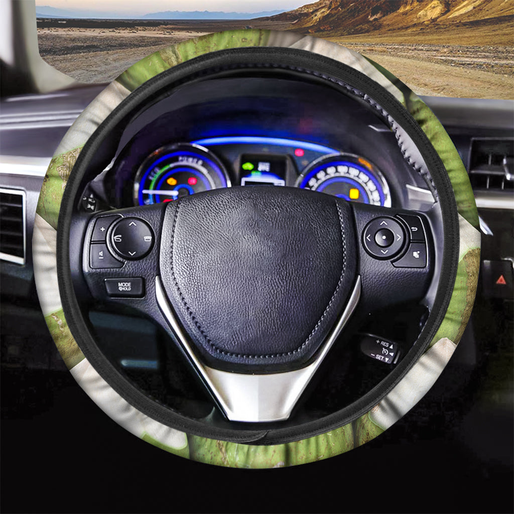 Coconut 3D Print Car Steering Wheel Cover