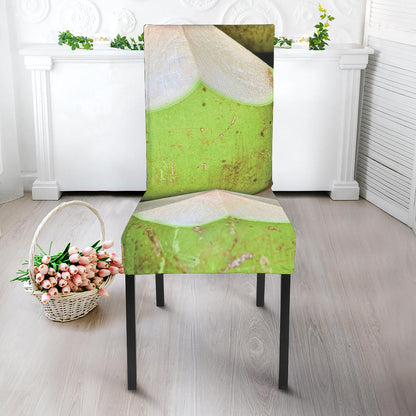 Coconut 3D Print Dining Chair Slipcover