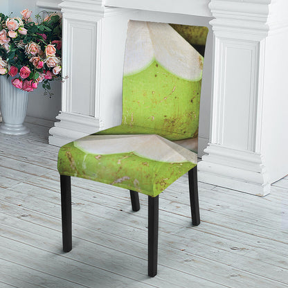Coconut 3D Print Dining Chair Slipcover