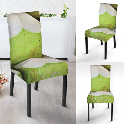 Coconut 3D Print Dining Chair Slipcover