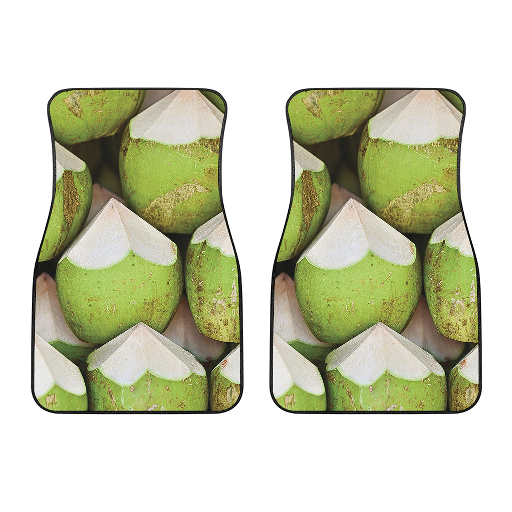 Coconut 3D Print Front Car Floor Mats