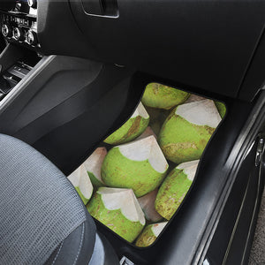 Coconut 3D Print Front Car Floor Mats