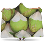Coconut 3D Print Hooded Blanket
