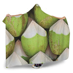 Coconut 3D Print Hooded Blanket