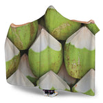 Coconut 3D Print Hooded Blanket