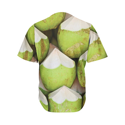 Coconut 3D Print Men's Baseball Jersey