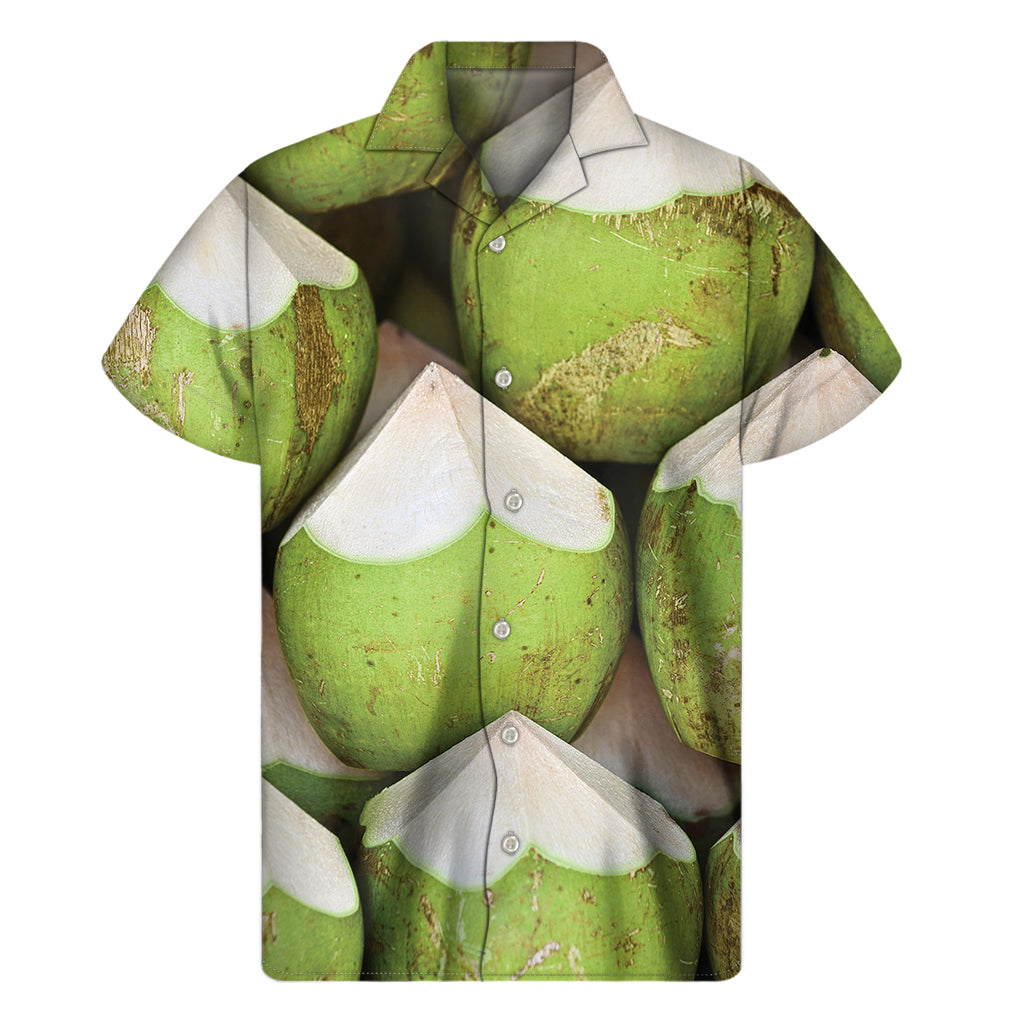 Coconut 3D Print Men's Short Sleeve Shirt