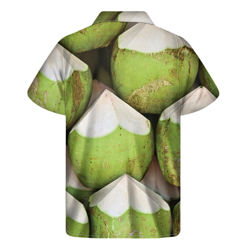 Coconut 3D Print Men's Short Sleeve Shirt