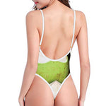 Coconut 3D Print One Piece High Cut Swimsuit