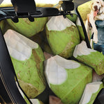 Coconut 3D Print Pet Car Back Seat Cover