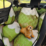 Coconut 3D Print Pet Car Back Seat Cover