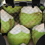 Coconut 3D Print Pet Car Back Seat Cover