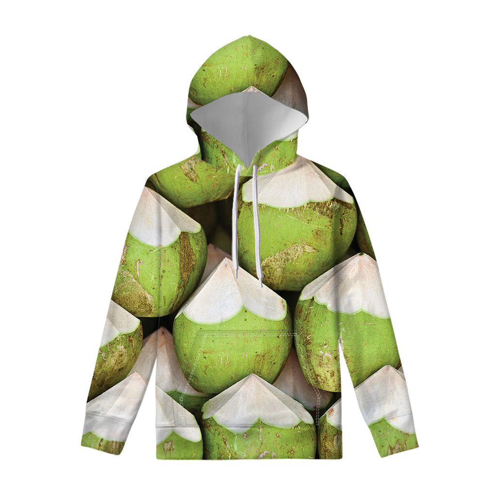 Coconut 3D Print Pullover Hoodie